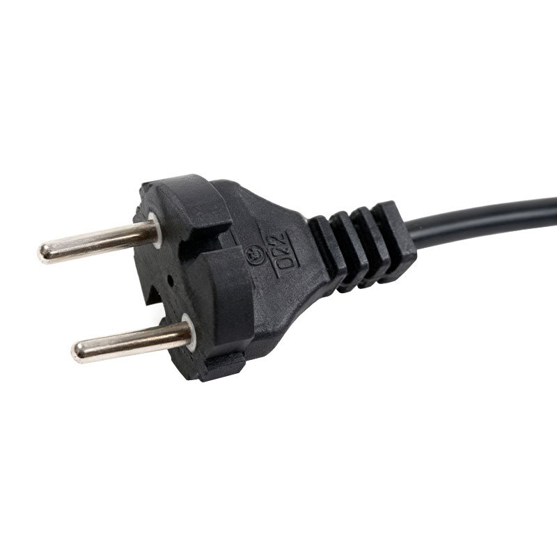 European Standard 2 Pin Power Plug Mga kable ng kuryente