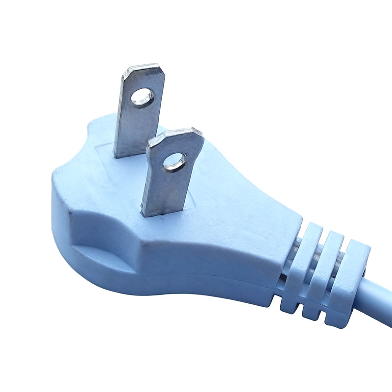 American Standard 2 Pin Flat Plug 2 Pin Round Power Cord