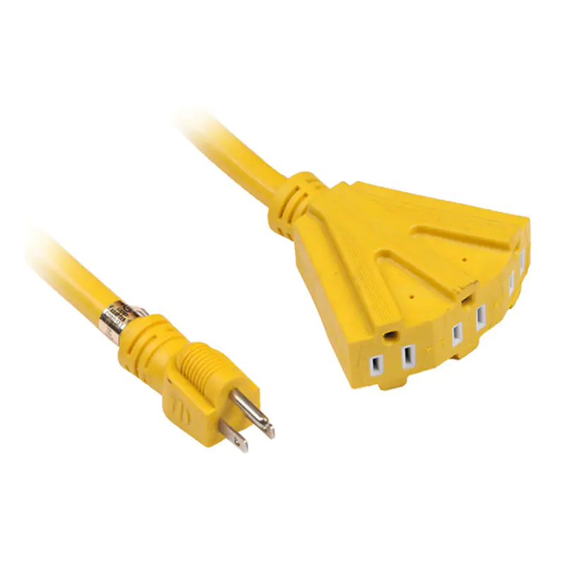 Heavy-Duty US Plug Extension Cord na may 3 Outlet FP-674,FP-678