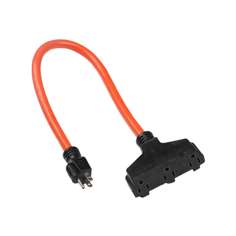 Heavy-Duty US Plug Extension Cord na may 3 Outlet FP-674,FP-678
