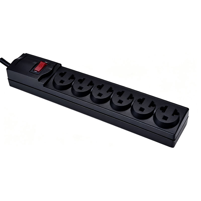 US Standard Power Strip na May Maramihang Outlet At Rocker Switch